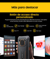 Blackview BV6200 Plus Teléfono Robusto con Batería de 11000mAh, Pantalla HD+ de 6.56'', Procesador Octa Core T606, Cámara AI de 16MP+2MP, Android 14 Certificado CE - details 70