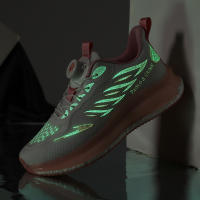 Malla Correr Zapatos Hombres Cien Casual Zapatillas Transpirable Absorción De Choque Con Luminoso - details 7