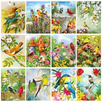 RUOPOTY-pintura acrílica por números para adultos, cuadro de dibujo de animales, Kits de manualidades - details 0