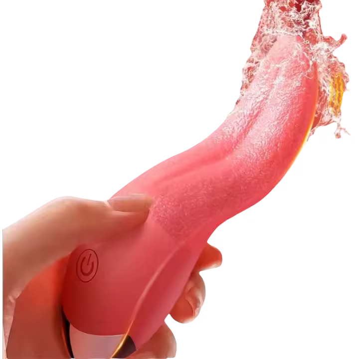 Leten Vibrador Licking Tongue 10 Modos para Mujeres Masajeador de Pezón Vaginal Anal - 1
