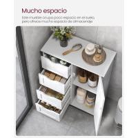 Gabinete de Almacenamiento con 4 Cajones y 1 Armario de Taquilla, Puerta Simple, Estante Ajustable, - details 5