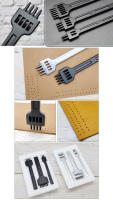 Puntada de troquel de corte de cuero para billetera y cinturón, punzón redondo, juego de cinceles de costura DIY, Kit de manualidades, espaciado de agujeros de 4mm, diámetro de 1mm, 4-6mm - details 0