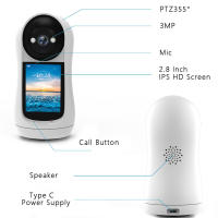 Cámaras de vigilancia interior inteligente bebe Captura de video en HD vigilancia wifi - details 9