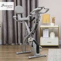 Bicicleta estática plegable regulable en altura, resistencia magnética ajustable, bicicleta de ejercicio con pantalla LCD y asiento con respaldo, sensor de pulso, 105x48x118 cm - details 9