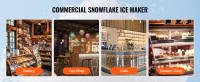 SucceBuy Máquina de Hielo Comercial con Copos de Nieve, Acero Inoxidable, Afeitadora eléctrica de 397 LBS/24 H, refrigeración por Líquido para una rápida disipación del Calor, Máquina para Hacer Helados - details 4