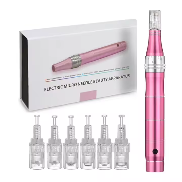 Sistema de microagujas automático, herramienta de terapia para el cuidado de la belleza,masajeador facial por radiofrecuencia,dermapen - 1
