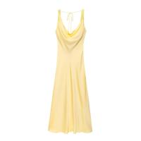 Estilo nuevo vestido largo versátil con textura satinada a la moda para mujer 2590/987/600 - details 6