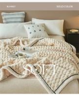Manta cálida de franela para dormir, mantas suaves y cómodas de lana para la cama, manta cálida y esponjosa para Otoño e Invierno - details 7