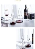 Separador piramidal de iceberg rojo de borosilicato único, botella de whisky, herramienta para verter, copa de vino - details 13