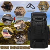 Mochila impermeable 80L para hombre, granola capacidad para senderismo, acampada, viaje, deportes al aire libre, equipo de Camping - details 5