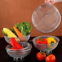 Colador de malla de acero inoxidable para freír, cesta de drenaje de alimentos, colador de malla fina, filtro de lavado de arroz, colador de fregadero de frutas - details 1