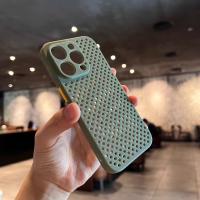 Fundas de Protección Transpirables de Malla de Lujo para Verano con Diseño de Bloques de Colores y Antigolpes para iPhone 15, 14, 13, 12, 11 Pro Max y 15 Plus - Accesorio para Teléfono - details 7