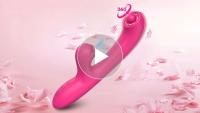 Vibrador-Dildo Rotativo 2EN1 Estimulador de Clítoris y Pezón Masajeador Vaginal - details 0
