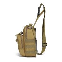 Mochila cruzada para hombre, bolso de hombro para el pecho, viaje, deportes al aire libre, escalada, táctico militar, nailon, bandolera lateral para hombre - details 5