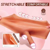 Leten-dildo realista, bragas con consoladores usables para pareja de lesbianas, juguete sexual, bragas falsas realistas, estimulador del punto G, productos para adultos - details 4