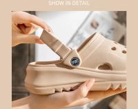 Zuecos de mujer 2024, novedad, sandalias de plataforma gruesa, cómodas pantuflas de moda, sandalias de playa de verano - details 6