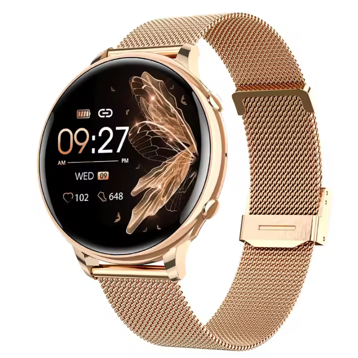 Reloj Inteligente Mujer con Llamadas 5.3, 1.39" Smartwatch Mujer con Función Femenina, 120+ Modos Deportes, Pulsómetro SpO2 Sueño, Caloría, Whatsapp, Podómetro Android iOS Plata, Regalo Mujer - 1