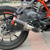 Escape de Motocicleta de Fibra de Carbono RESPRACE Tubo de Silenciador Redondo para KTM DUKE 390 - details 1