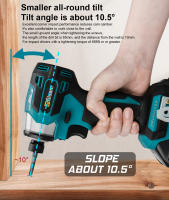 Kit de Destornillador Eléctrico Sin Escobillas 688N.m de 8 Velocidades 1/4 Pulgada para Batería Makita 18V Kit de Destornillador de Impacto Inalámbrico - details 7