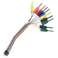 10 Uds 20CM 10Pin gancho de prueba Clip analizador lógico Cable pinza sonda Kit de abrazadera de Cable prueba de equipo eléctrico - details 1