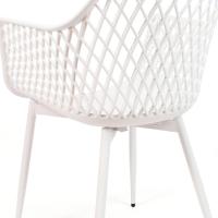 2 y 4 Sillas en Polipropileno y Metal/Madera - Asiento de Diseño Ideal para Comedor y Cocina - Varios Modelos (2, Modelo 1 - Blanco) - details 2
