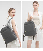 Mochila de viaje para computadora portátil Color gris Mochilas de viaje para mujer Gran capacidad para llevar en la mano Mochilas para portátil de 14 "Mochila de negocios para mujer Tela Oxford impermeable - details 12