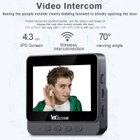 Cámara de Puerta Wistino con Video y Alarma de Movimiento Wifi IR Inalámbrica para Hogar Seguridad Inteligente Uso Interior Resolución HD No Impermeable - details 4