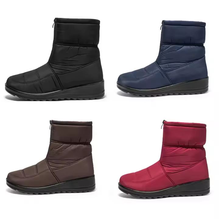 Botas de Invierno para Mujer Suaves y Calientes Impermeables Zapatillas de Nieve Deslizantes con Forro de Lino - 1