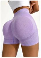 Pantalones cortos de yoga para mujer, pantalones cortos deportivos de secado rápido sin costuras con realce, pantalones cortos informales con control de barriga para gimnasio y ciclismo - details 8