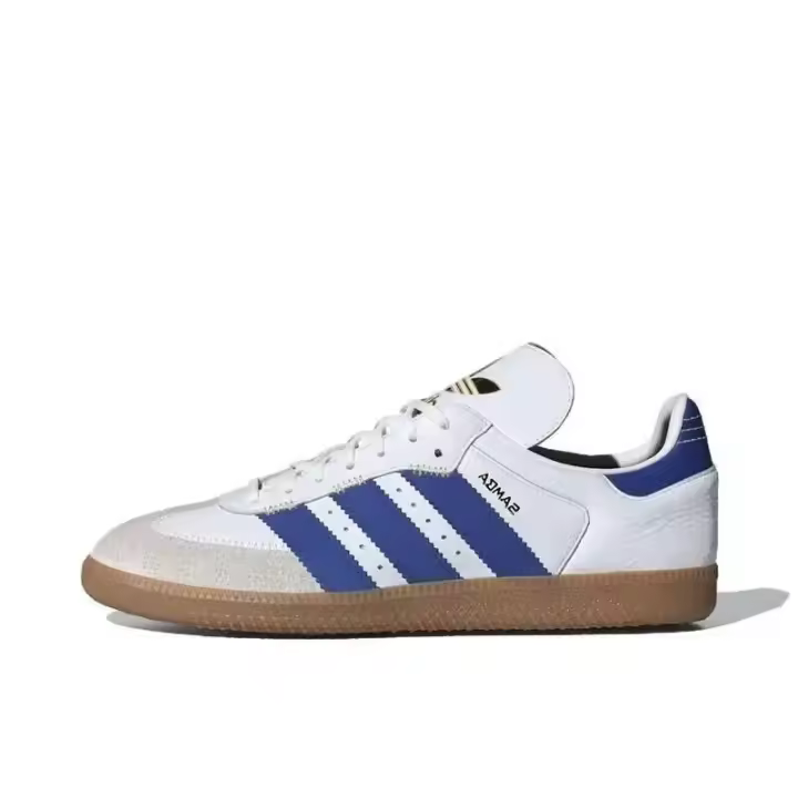 Leten OG Zapatos bajos antideslizantes informales, cómodos y versátiles para mujer, calcomanía blanca y azul IF1813 - 1