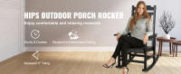 SucceBuy HIPS Porch Rocker: Oasis de comodidad al aire libre. Este balancín de porche SucceBuy, hecho de HIPS - details 0
