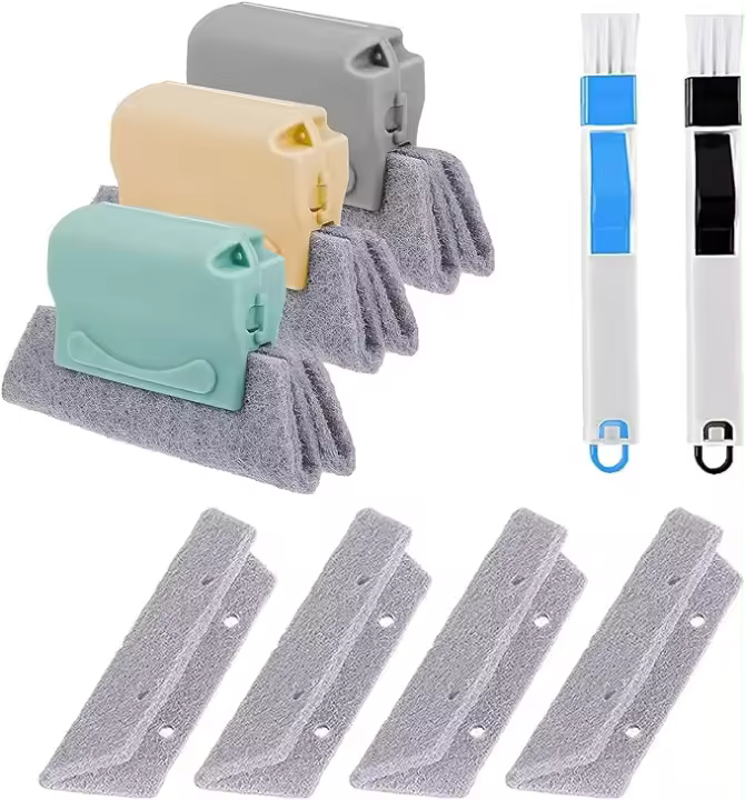 Magic Window Track Cleaner, Juego de herramientas para limpiar ranuras de ventanas - 1