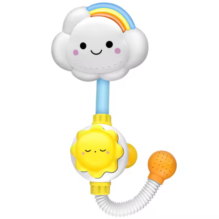 Grifo de ducha para niños pequeños, rociador de chorro de agua, nube hermosa, arcoíris - 1