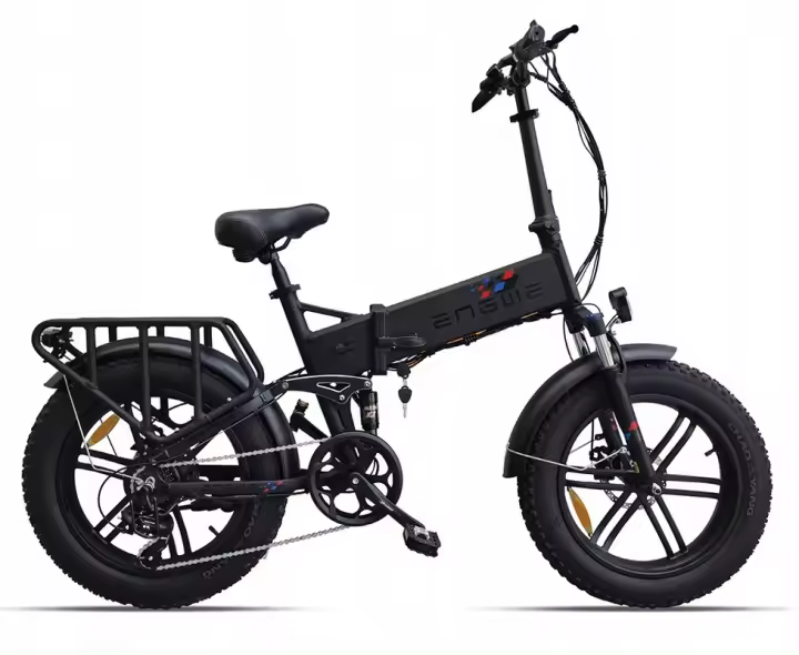 Bicicleta eléctrica Engwe Engine X para adultos, 13ah, 100hp, neumáticos de 20 pulgadas de grosor, color negro - 1