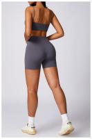 Ropa cómoda de yoga para mujeres, corbatas cortas sin mangas, material de nailon de estilo sólido - details 20