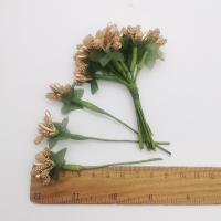Corona de tallo de alambre, caja de matrimonio, álbum de recortes, bricolaje, bayas, estambre, flor Artificial, decoración del hogar, flor falsa - details 1