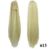Accesorios para el cabello de fibra resistente al calor para mujer, extensión de cabello, cola de poni, peluca larga y recta, pinza para cola de caballo - details 2