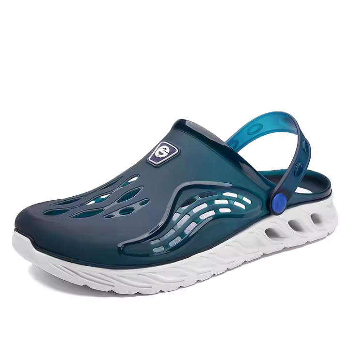 Sandalias de piscina para hombre, zapatos de playa cómodos para exteriores, zuecos de jardín, zapatillas antideslizantes de agua informales, chanclas de verano - 1