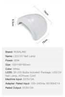 ROSALIND-Lámpara LED UV para uñas, secador de esmalte de uñas de Gel profesional con temporizador, herramientas automáticas de secado rápido, 48W - details 5