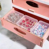 Caja de Plástico Transparente con Tapas Paquete de 15 para Organizar Monedas, Tapones y Artículos Pequeños 4.3x4.3cm - details 0