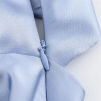 Elegante cuello en V cruzado satén ss para mujer moda de fiesta - details 8