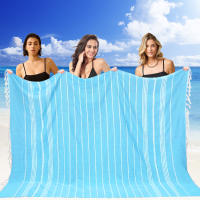 Manta de toalla de playa turca gigante, manta extra grande, manta bohemia, manta extra grande, secado rápido, suave, fina, sin arena, compacta, grande, sin arena, resistente a la arena, mujeres, hombres, adultos, regalo - details 0