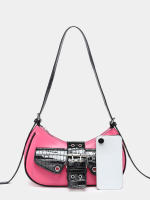 Señoras retro locomotora páramo viento multibolsa decoración de boca aceite artificial cera explosión de cuero - details 24