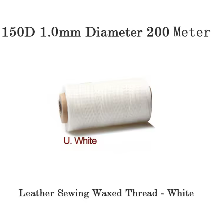 Herramienta de costura de cuero DIY, máquina de coser manual de cuero, hilo encerado para artesanía de cuero, tiras de cinturón de costura de borde, herramientas de Zapatero - 1