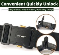 Cinturón Táctico de Nylon Hebilla de Aleación de Aluminio Secado Rápido Estilo Plano Para Hombres - details 5