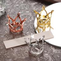 Modelo de juguete, Mini corona de Metal, adornos de decoración, casa de muñecas, corona de Metal en miniatura, aleación de bronce dorado - details 5