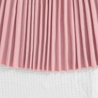 Falda Plisada de Khaki para Niñas Mangas de Pétalo Blanco Estilo Preppy para Cumpleaños - details 15