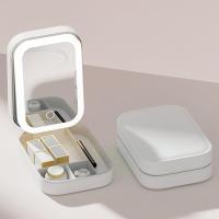 Organizador de cosméticos, Almacenamiento de maquillaje portátil LED, estuche de belleza de viaje, Caja de maquillaje todo en - details 1