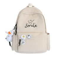 Mochilas de escuela secundaria para niñas adolescentes, color sólido, moda simple, mochila escolar ligera para estudiantes, bolsa universitaria - details 1