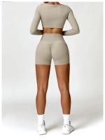 pantalones cortos deportivos de secado rápido para mujer, pantalones cortos de entrenamiento suaves para ciclismo, pantalones cortos de yoga de cintura alta para correr - details 10